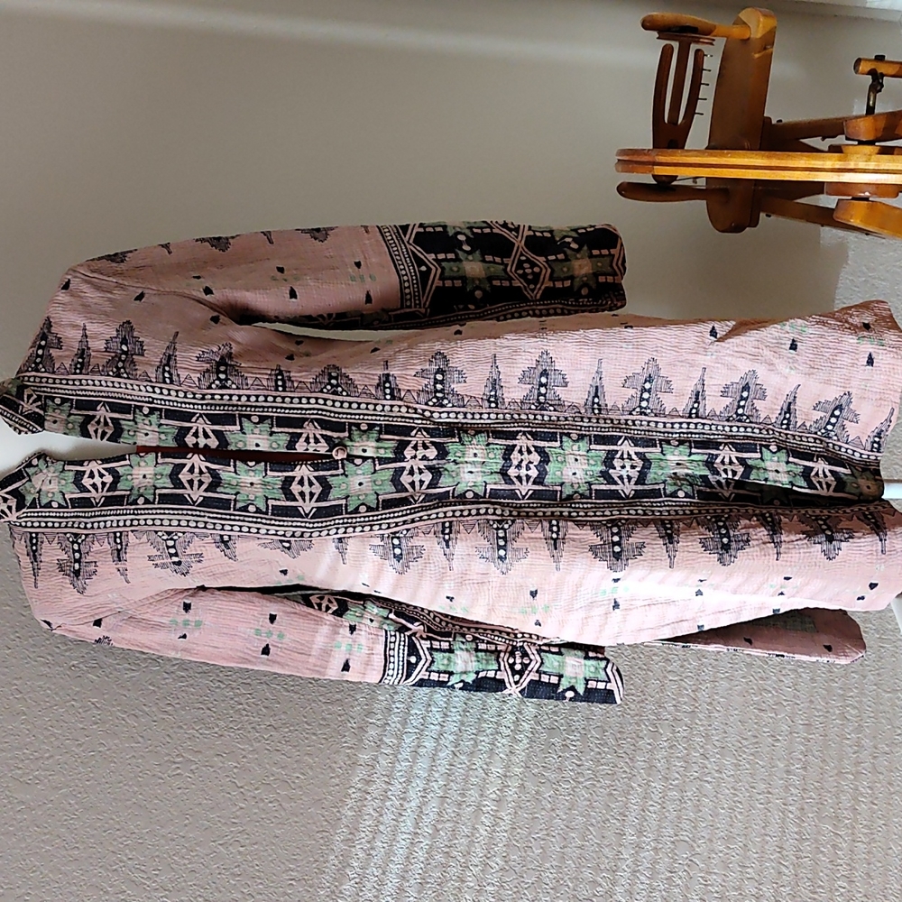 Janet Egan long jacket, unique look, Size M (6/8)